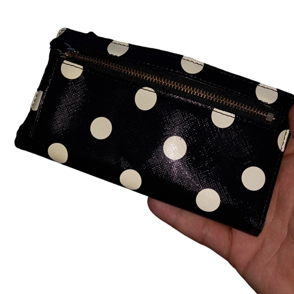 Kate Spade New York Staci Polka Dot Slim Bifold Wallet - Picture 9 of 10